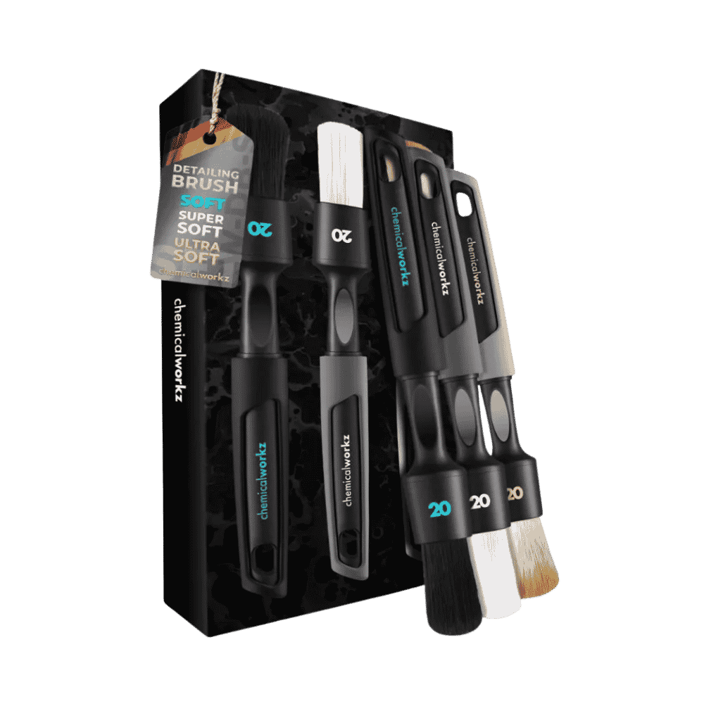 Set de pinceaux de detailing ChemicalWorkz 20 mm pour recoins et détails